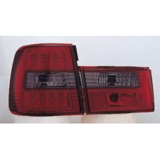 фонарь задний внешний+внутр л+п (комплект) тюнинг (седан) прозрач с диод (sonar) тонированный внутри красн- для BMW E34 с 1988 по 1995