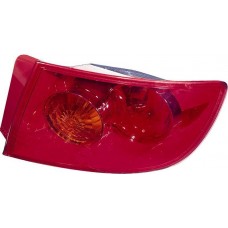 фонарь задний внешний правый (седан) стекло красн для MAZDA 3 с 2003 по 2004