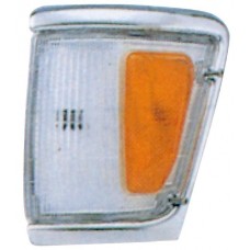 указатель поворота угловой левый с хром бел-желтый для TOYOTA 4 RUNNER с 1992 по 1995